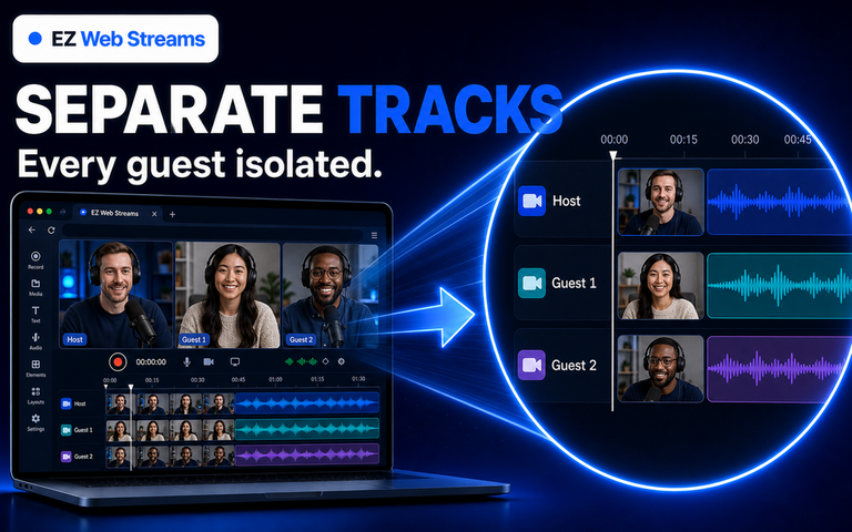 Record Podcast Guests on Separate Tracks