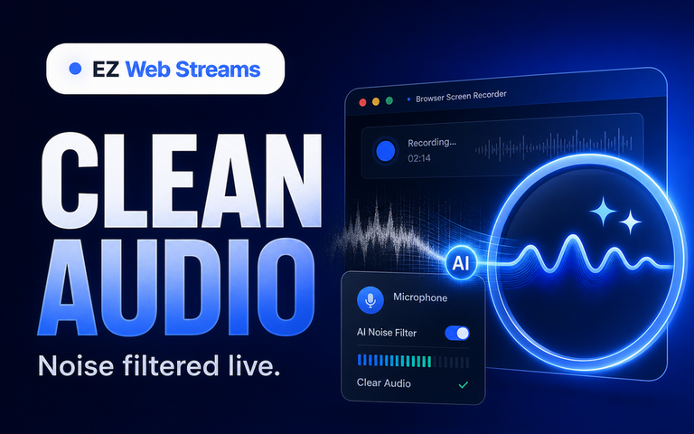 Record With Clean Mic Audio, Kill Noise Live