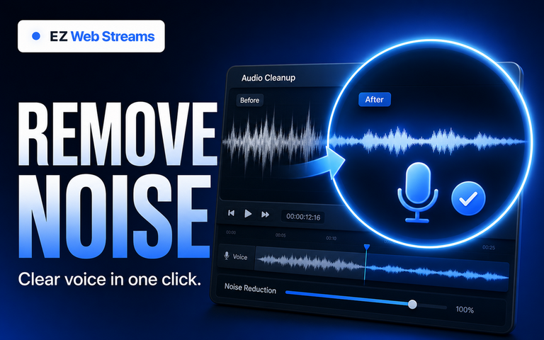 Remove Background Noise From Video Audio